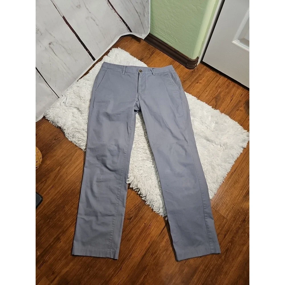 Bonobos Men's 31/32 Pants Slim Stretch‎ Wash Chinos Grey